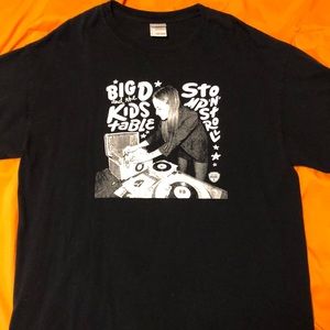 Big D and the Kids Table black & white tee